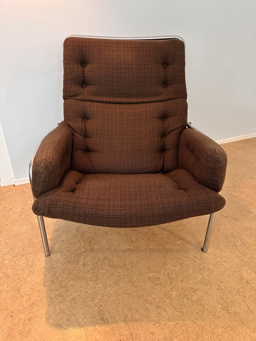Fauteuil original Martin Visser - modèle SZ09 'Nagoya' - icône de design marron