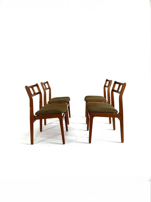 4x vintage restored Danish dining chair