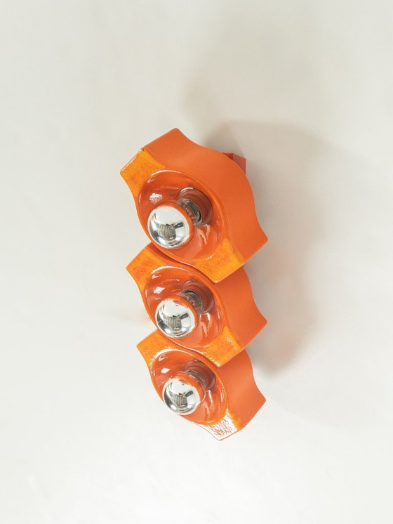 Image 1 of 1970s Space Age Wall Lamp, Cari Zalloni, Leola, Vintage