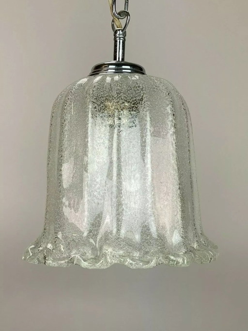 60s 70s lamp hanging lamp ball lamp bubble chrome glass space age design
