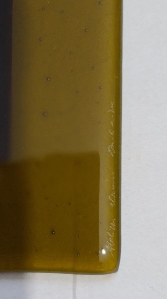 Image 1 of 2 glaskunst wandlampen van Clarisse Dutraive '90