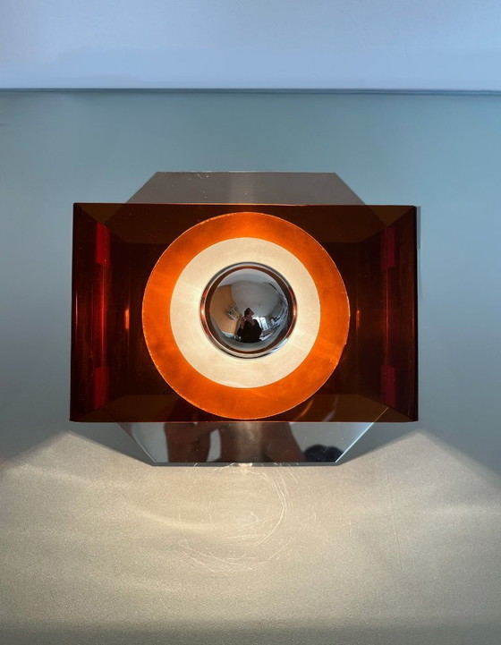 Image 1 of Vintage Dijkstra Space Age Plexiglas Wall Lamp