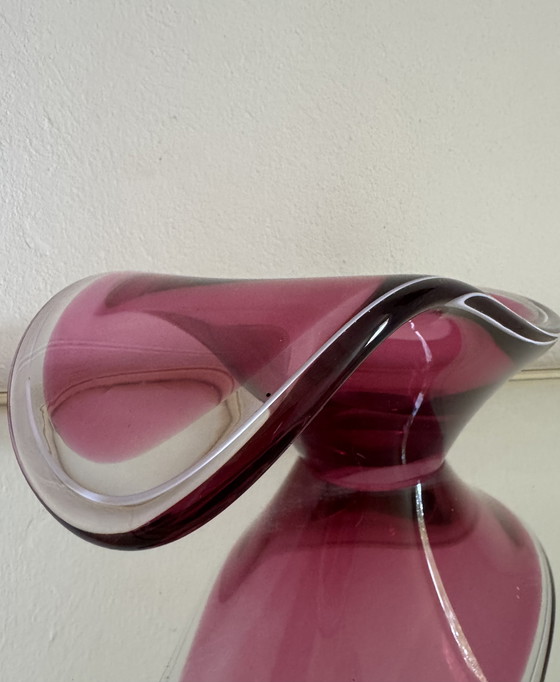 Image 1 of Paul Kedelv Scandinavisch geblazen glazen schaal uit de jaren 50