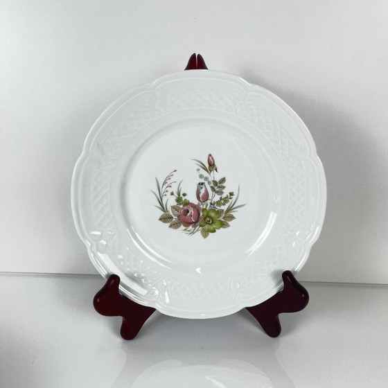 Image 1 of Set of 8 Berry dessert plates, L. Lourioux