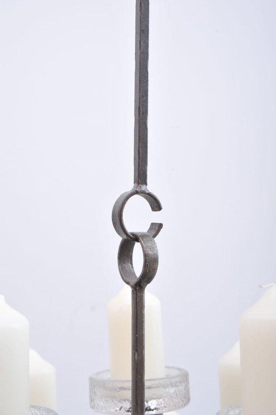 Image 1 of Schmiedeeisener Kerzenleuchter Aus Skandinavien