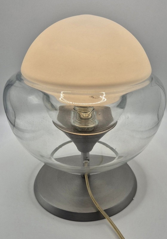 Space Age Sideboard Lamp – Modiss, Table lamps, Metal, Glass (photo 7 of 15)