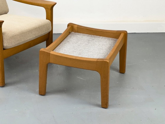 Danish Oak Lounge Chair and Ottoman by Juul Kristensen – Armchairs, Wood (photo 24 of 24)