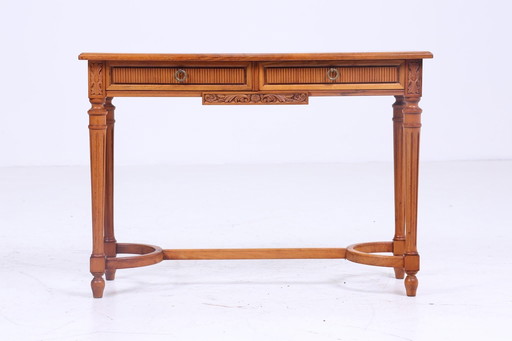 Antique walnut side table | vintage table telephone table retro console table Gustavian style