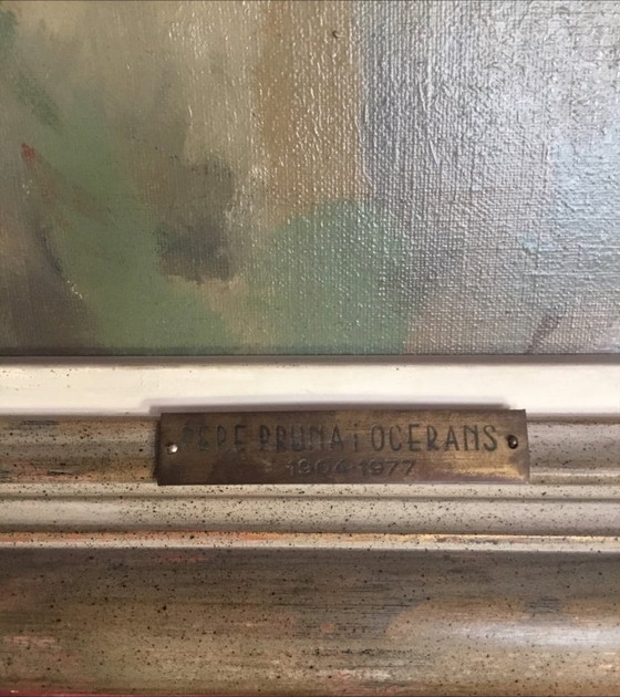 Image 1 of Dipinto originale del pittore Pedro Pruna O'Cerans (1904-1977) "Lamento per Cristo morto"