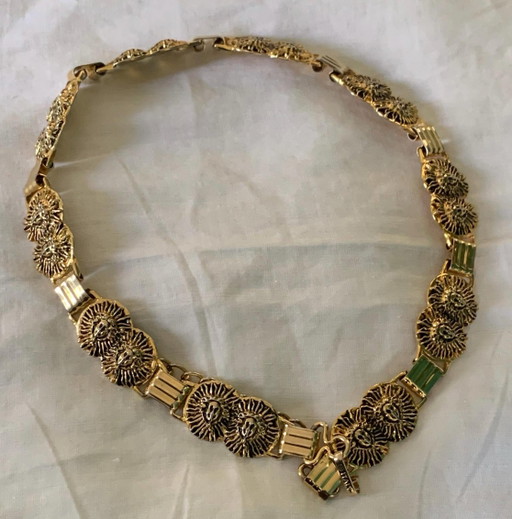Ceinture Vintage GUCCI à Médaillon « Sunface » – Pièce de Collection Baroque des Années 1970/80 – – cadeaus (photo 2 of 7)