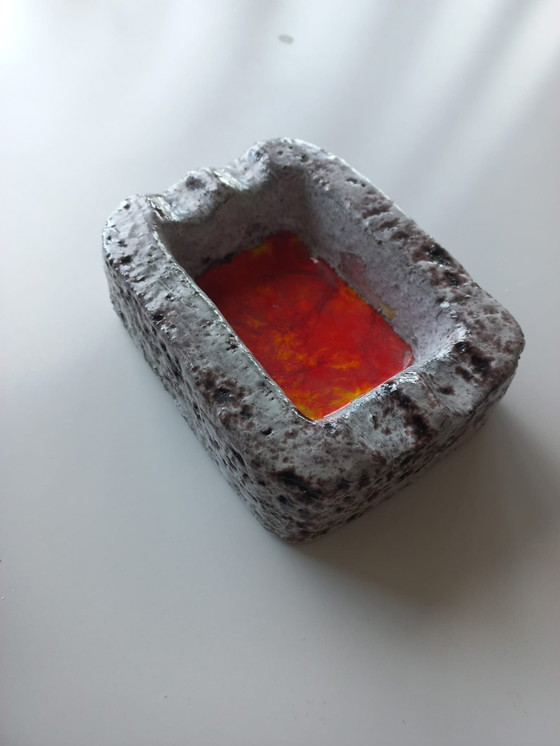 Image 1 of Jaren 70 Tafelwaar: Lava Sigarenasbak & West Germany Dümler & Breiden Schaal