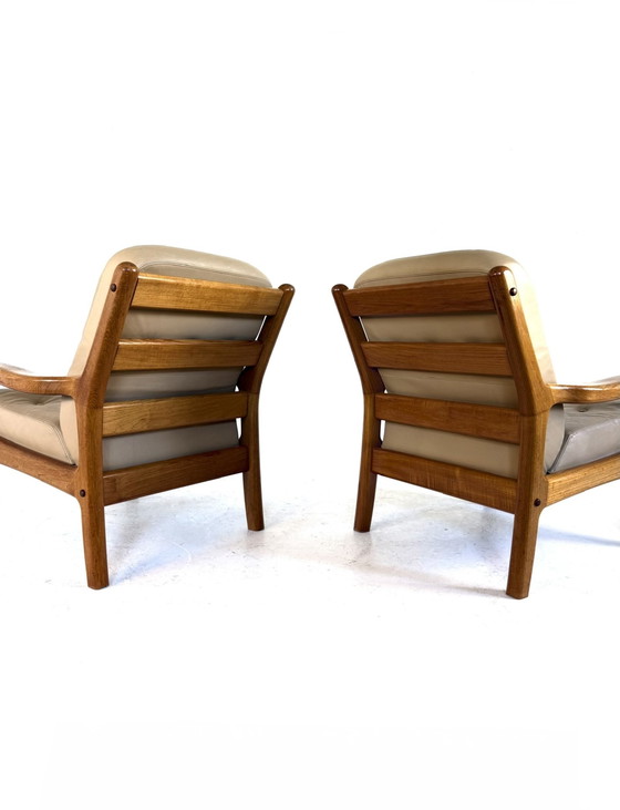 Image 1 of Set van 2 vintage Deense fauteuils, Dyrlund ‘80