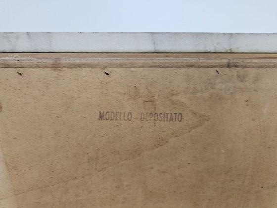 1950s maple chest of drawers with a marble top – Wood (photo 23 of 23)