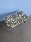 Vintage brass plant table/ mosaic top