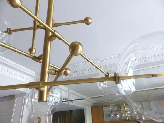 Image 1 of Sospensione in ottone e vetro borosilicato "RD15 6 ARMS" design Schwung