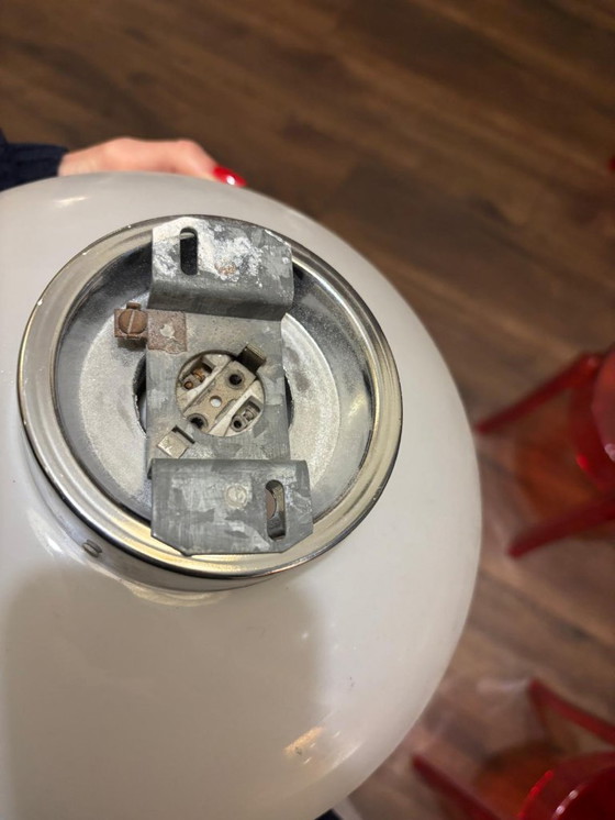 Image 1 of RAAK Amsterdam – Lampada da soffitto a goccia/goccia di pioggia – Vetro opalino – Set di 2 (26 cm) – Vintage anni '70