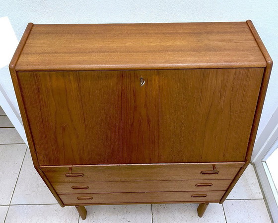 Image 1 of Vintage Deense secretaire Bernhard Pedersen & Zoon