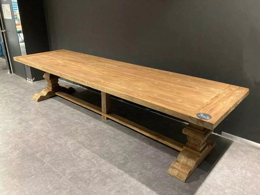 Spirito Monastery table in solid wood - Length 350 cm