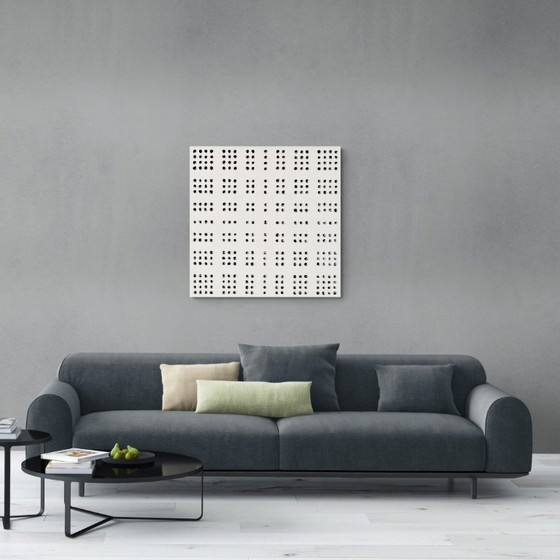 Image 1 of Composition en noir et blanc, 80 x 80 cm