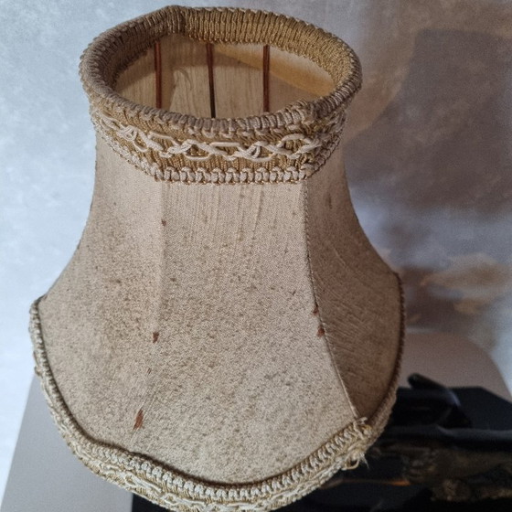 Image 1 of Art Deco bureaulamp in regula met windhonden