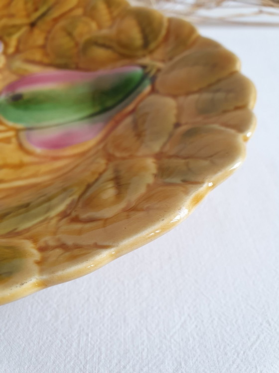 Plato de barbotina Sarreguemines – Loza, Cerámica (photo 3 of 5)