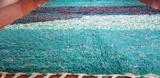 Image 1 of Hand-knotted Berber wool rug 252x164cm