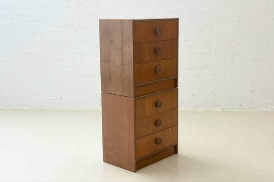 Image 1 of Set di 2 comodini in teak, stile metà secolo, anni '60.