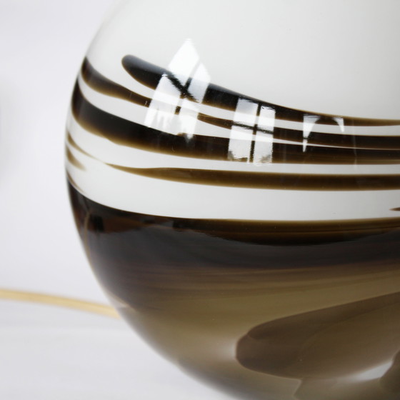 Image 1 of 2 lampes de table vintage en verre soufflé à la bouche par Brilliant