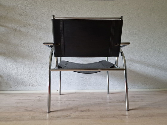 Vollenbrock Leolux Fauteuil 4735 Années 1980 – Chrome, Cuir (photo 8 of 10)