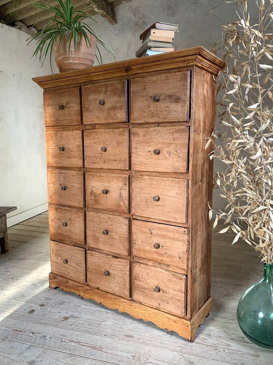 Vintage fourniturenkast – Opbergkast, Wood (photo 9 of 15)