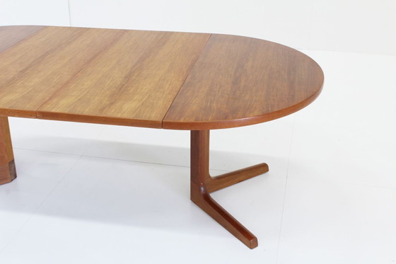 Image 1 of Table à manger ronde extensible vintage danoise 1960s