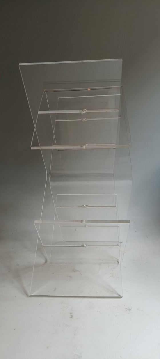 Image 1 of Porte-bouteilles en plexiglas au design vintage