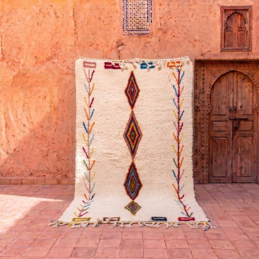 Tapis Berbère Fait Main – Douceur, Authenticiteit & Caractère 200cmx300cm – vloerkleden en tapijten, Cotton