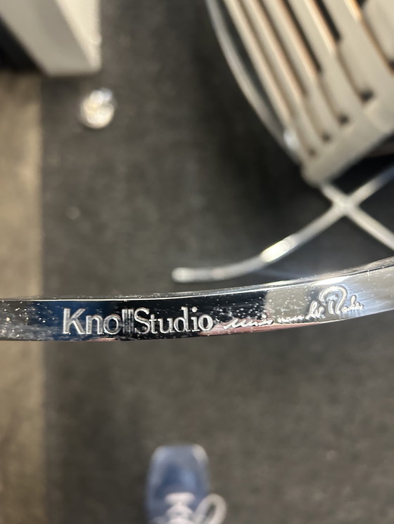 Image 1 of 2 Knoll Barcelona Chairs white