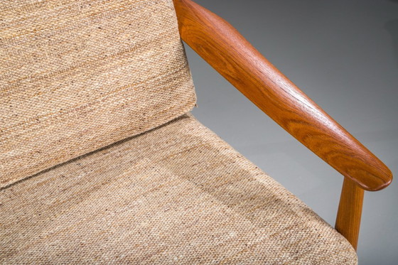 Image 1 of Deense moderne zitset in teakhout van Arne Vodder voor France & Søn, jaren 60, set van 3