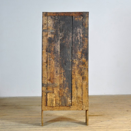 Beech Wabi-Sabi Cabinet, 1850s