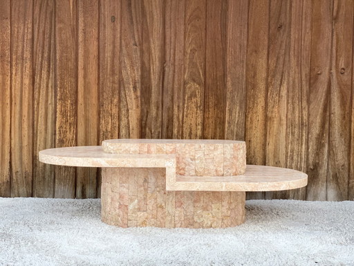 Vintage Couchtisch aus Mactanstein
