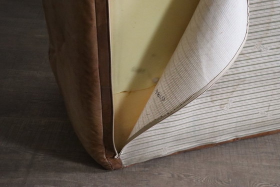 Image 1 of Ligne Roset Sloop Sofa By Michel Ducaroy In Cognac Leather, 1970s