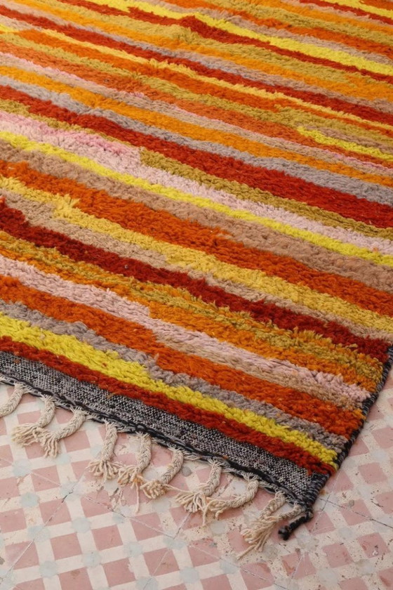 Image 1 of Marokkanischer Teppich aus Naturleinen, 200 x 200 cm