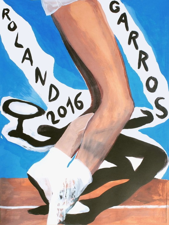 Image 1 of Affiches officielles ROLAND-GARROS 2016 - Marc Desgranchamps poster 2016