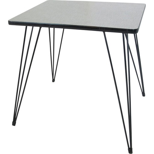 Tavolino laterale in formica modernista olandese vintage di Negema, 1950