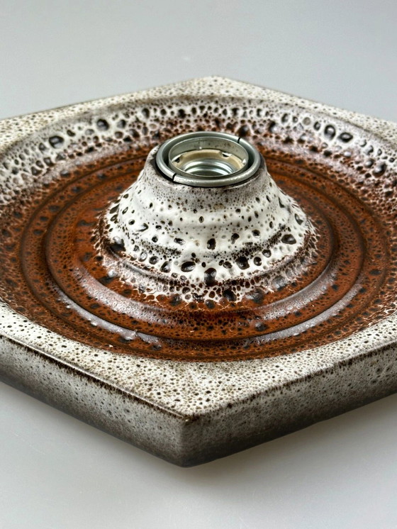 Image 1 of 60s 70s Aplique Ceramica Siglo Medio Diseño Space Age