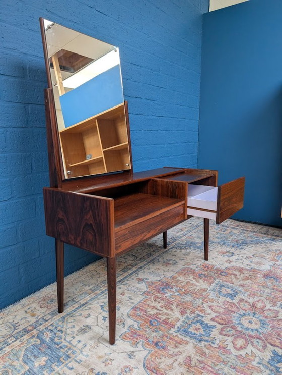 Image 1 of Vintage kaptafel met kruk, Melvin Mikkelsen Møbler, Denemarken, jaren 60