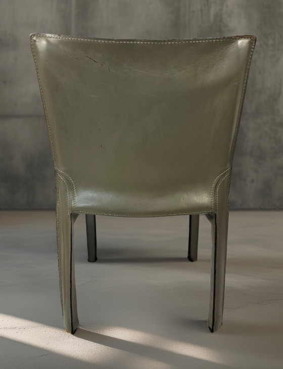 Image 1 of 2x 412 Cab Chair by Mario Bellini for Cassina (1990s)