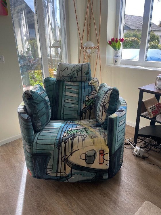 Image 1 of Designer Sessel / Statement Chair / Einzelstück – neuwertig (3 Monate alt)