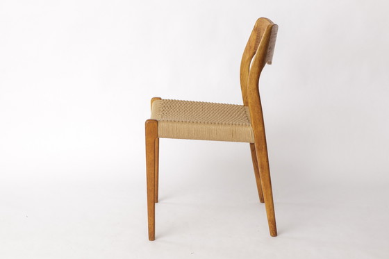 Image 1 of Niels Otto Møller Chair Model 71 – Danish Oak, New Papercord, 1960s