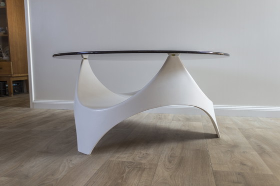 Image 1 of Tavolino da caffè Space Age - Opal Möbel - 1960 - poliestere e vetro fumé