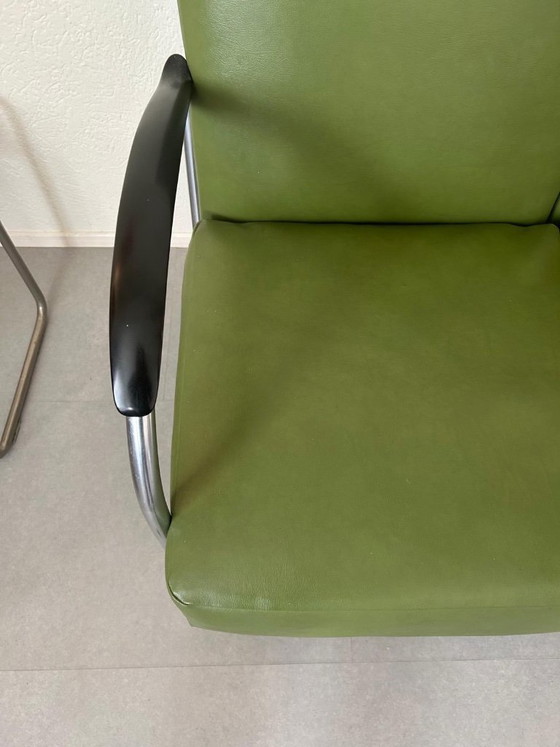 Gispen 444 3-Seater Sofa, 1950s-1960s – 3-5 seaters, Iron, Chrome (photo 3 of 5)