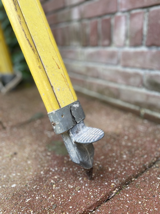 Image 1 of Industriële vintage driepoot spot staande lamp - verstelbaar 