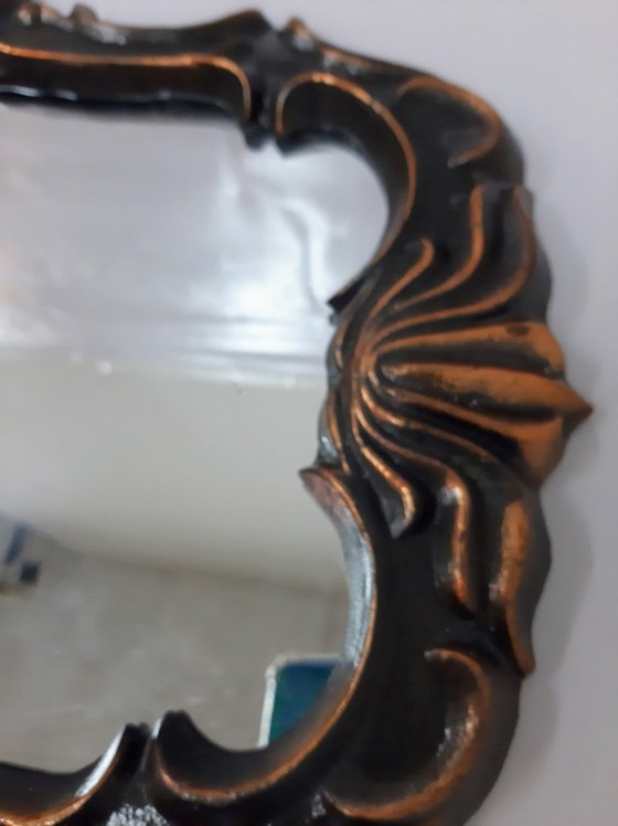 Image 1 of Specchio da parete russo decorato d'epoca: eleganza regale in bronzo e oro